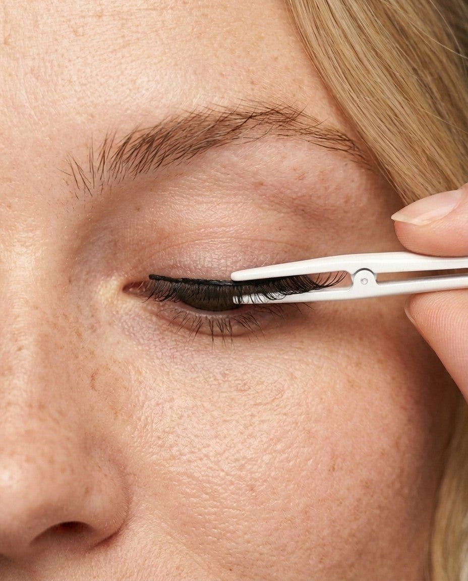 Applikator am oberen Wimpernkranz ansetzen