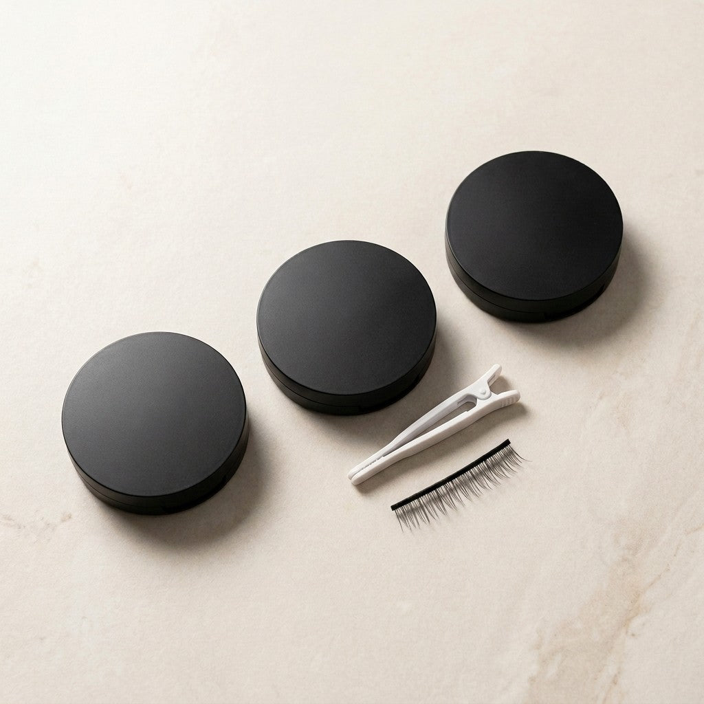 Drei Lash me up Cases mit Applikator